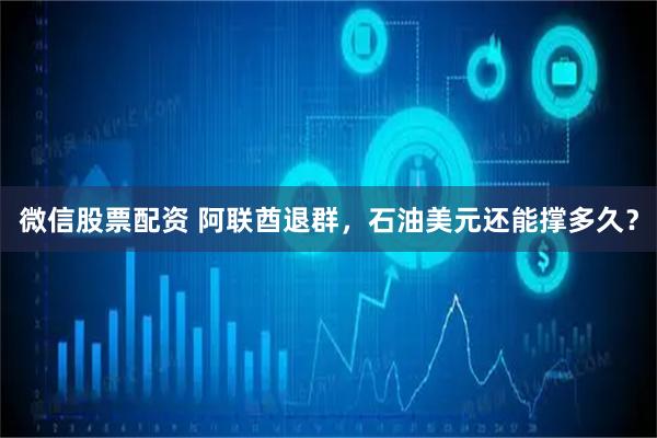 微信股票配资 阿联酋退群，石油美元还能撑多久？